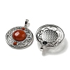 Natural Red Jasper Pendants G-Q158-03P-2