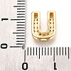 Brass Micro Pave Cubic Zirconia Charms KK-N254-217G-U-3