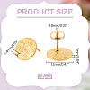 12Pcs Ion Plating(IP) 304 Stainless Steel Stud Earring Findings STAS-LP0001-12-2
