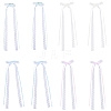 8Pcs 4 Colors Lace Bowknot Polyester Alligator Hair Clips PHAR-CY0001-01-1