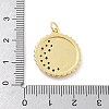 Brass Micro Pave Cubic Zirconia Pendants X-KK-Z098-18G-3