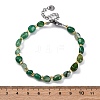 Natural Agate Beaded Bracelets for Women G-P563-07P-01-5