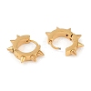 Ion Plating(IP) Polishing 304 Stainless Steel Spike Rivet Hoop Earrings for Women EJEW-M001-05G-2