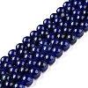 Natural Lapis Lazuli Round Beads Strands G-I181-10-12mm-3