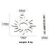 304 Stainless Steel Charms STAS-CJC0008-17P-8
