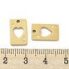 Ion Plating(IP) 316L Surgical Stainless Steel Charms STAS-K280-04G-3