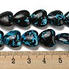 Spray Painted Synthetic Turquoise Beads Strands G-E617-B08-01-5