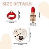 10Pcs Women Makeup Enamel Charm Pendant Colorful Alloy Enamel Charm Mixed Shape for Jewelry Necklace Bracelet Earring Making Crafts JX116A-2