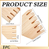 5-Slot Wood Ring Display Stands ODIS-WH0331-12-2