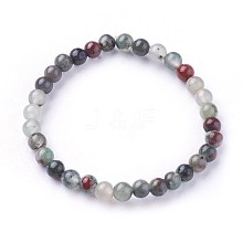 Natural African Bloodstone Beads Stretch Bracelets BJEW-F380-01-A01