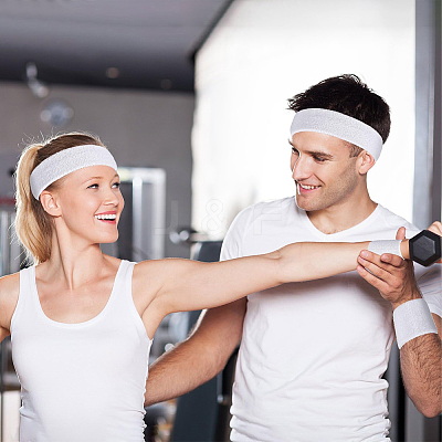 2 Bags Cotton Sports Headband & Wristband Set AJEW-CN0004-74A-1