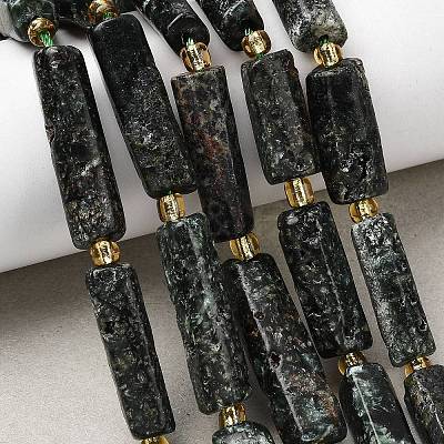 Natural Serpentine Beads Strands G-D353-A05-1-1