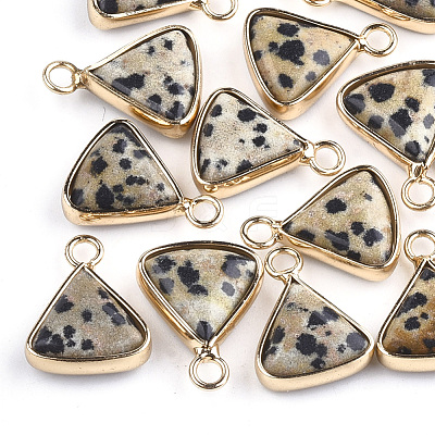 Natural Dalmatian Jasper Pendants X-G-S344-10B-1