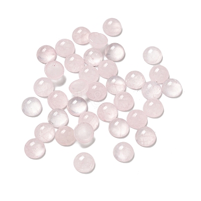 Natural Rose Quartz Cabochons G-Q173-01B-09-1