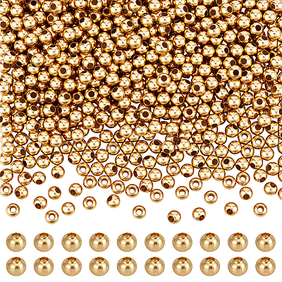 600Pcs 304 Stainless Steel Beads STAS-BC0004-20-1