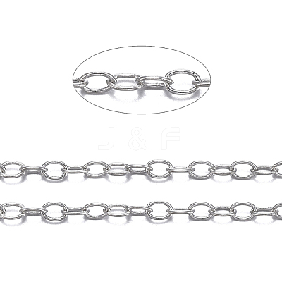 Brass Cable Chains X-CHC-034Y-P-NF-1