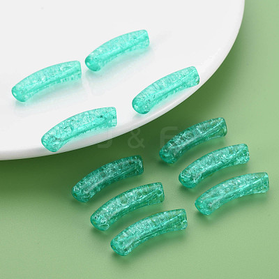 Transparent Crackle Acrylic Beads CACR-S009-001A-N68-1
