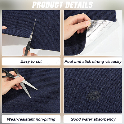 Square Self-adhesion Polyester Carpet Tape DIY-WH20002-102B-1