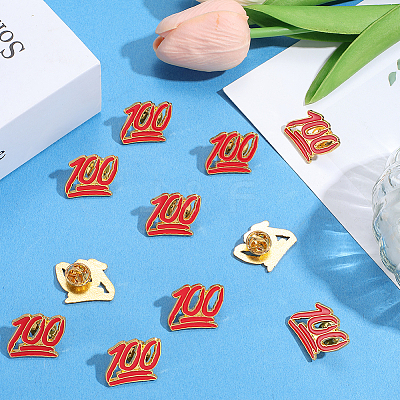 12Pcs Alloy Brooches AJEW-SC0003-83-1