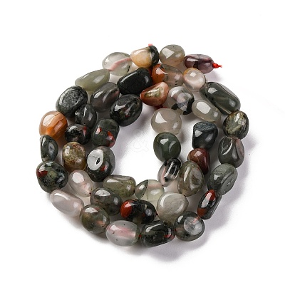 Natural Africa Bloodstone Beads Strands G-G146-A22-01-1