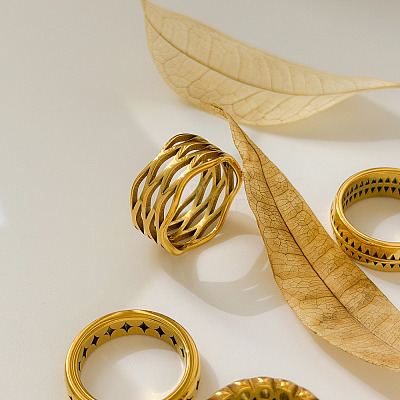 304 Stainless Steel Finger Rings WGBC30B-02-1