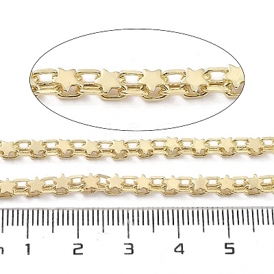 Rack Plating Brass Chains CHC-F018-02G-1