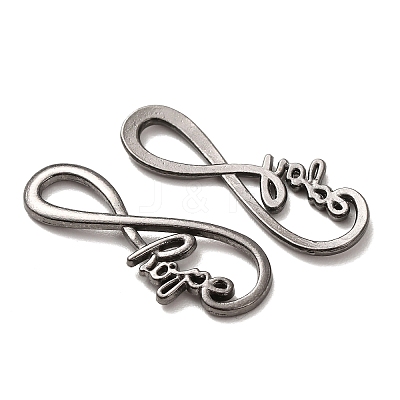 Tibetan Style Alloy Infinity with Hope Links LS-TIBE-S230-B-LF-1
