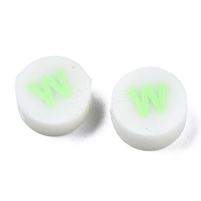 Handmade Polymer Clay Beads CLAY-N011-031W-1