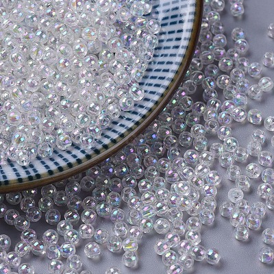 Eco-Friendly Transparent Acrylic Beads X-PL730-2-1