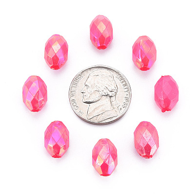 Opaque Acrylic Beads TACR-S153-32I-03-1
