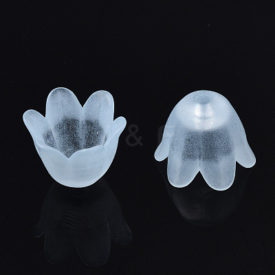 Transparent Acrylic Bead Caps FACR-N005-002D-1