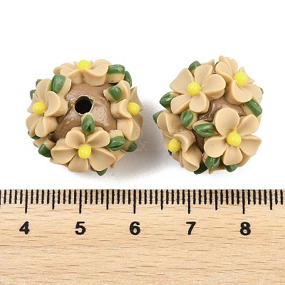 Handmade Polymer Clay Beads CLAY-H009-02D-1