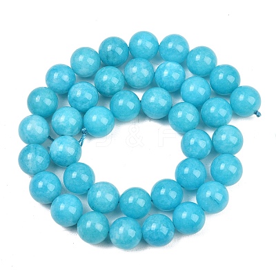 Dyed Natural White Jade Beads Strands GG-CBAD029-A07-10mm-1