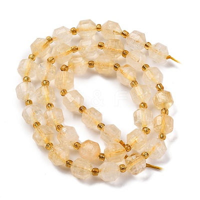 Heated Natural Citrine Beads Strands G-C171-D02-02-1