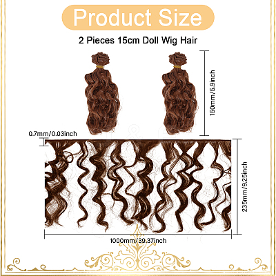 PP Hair Doll Wig Hair DIY-WH0349-395B-04-1