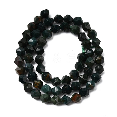 Natural Bloodstone/Heliotrope Beads Strands G-Z119-A16-01-1