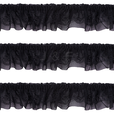 10 Yards Polyester Lace Ribbon OCOR-GF0006-25E-1