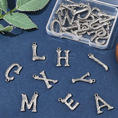 26Pcs 26 Styles Brass Pendants KK-FS0001-65P-1