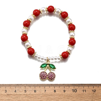 Brass Stretch Bracelets BJEW-C098-03-1