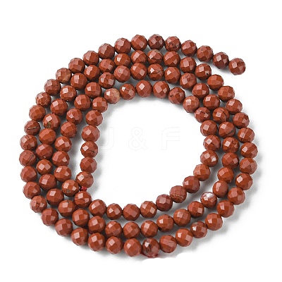 Natural Red Jasper Beads Strands LS-G-F748-H01-02-1