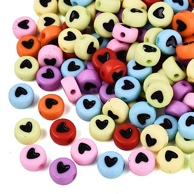 Opaque Acrylic Beads AC-N167-03-1