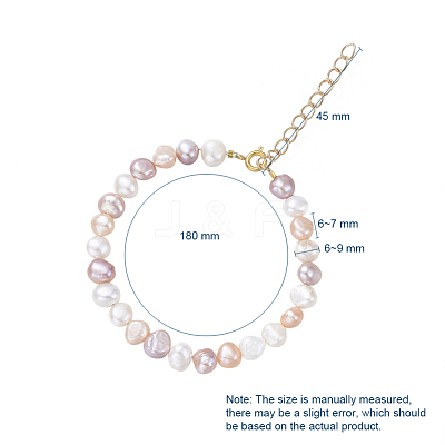 Natural Freshwater Pearl Beaded Bracelets Sets BJEW-JB05122-1