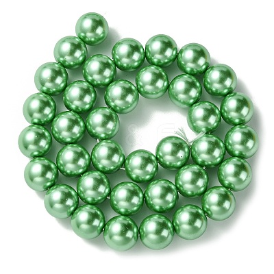 Eco-Friendly Glass Pearl Beads Strands HY-A008-12mm-RB008-1