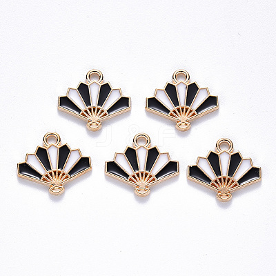 Chinese Style Alloy Enamel Pendants X-ENAM-N054-026C-1