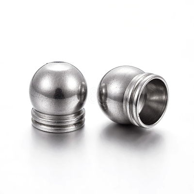 Tarnish Resistant 304 Stainless Steel Cord End Caps STAS-P223-20P-02-1