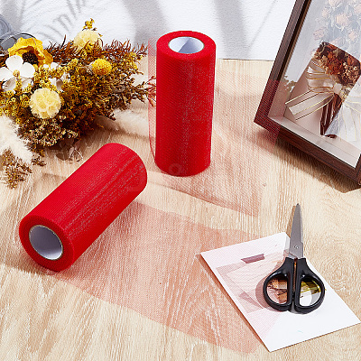 Deco Mesh Polyester Ribbons DIY-GF0013-21B-1