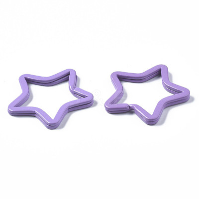 Spray Painted Iron Key Snap Hook Clasps for Keychains KEYC-S255-002-1
