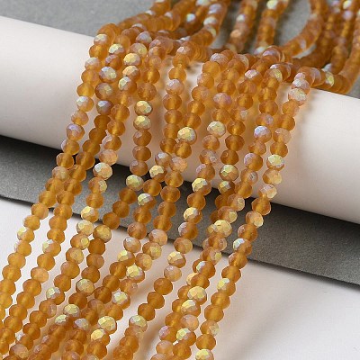 Imitation Jade Glass Beads Strands EGLA-A034-T2mm-MB04-1