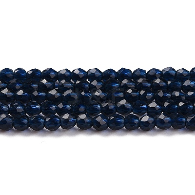 Transparent Glass Beads Strands GLAA-H021-04-28-1