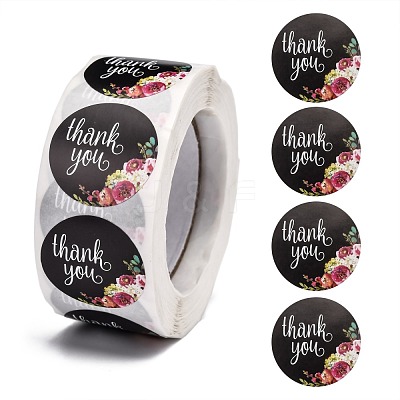 1 Inch Thank You Roll Stickers DIY-E023-07M-1